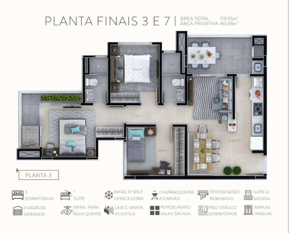 Apartamento para venda no bairro Centro em Balneário Camboriú