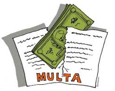 Explicação referente a multa e mora contratual.