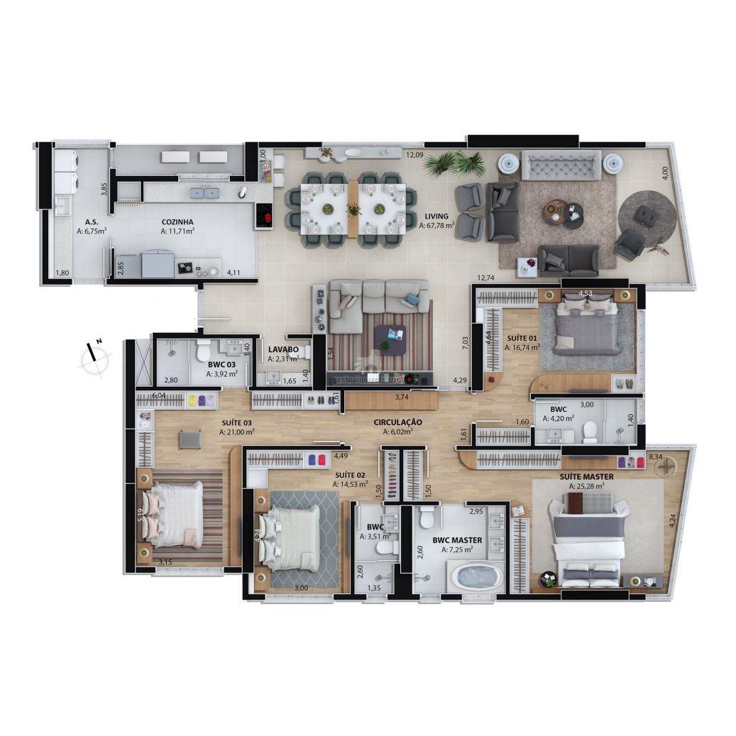 Apartamento, 4 quartos, 221 m² - Foto 5