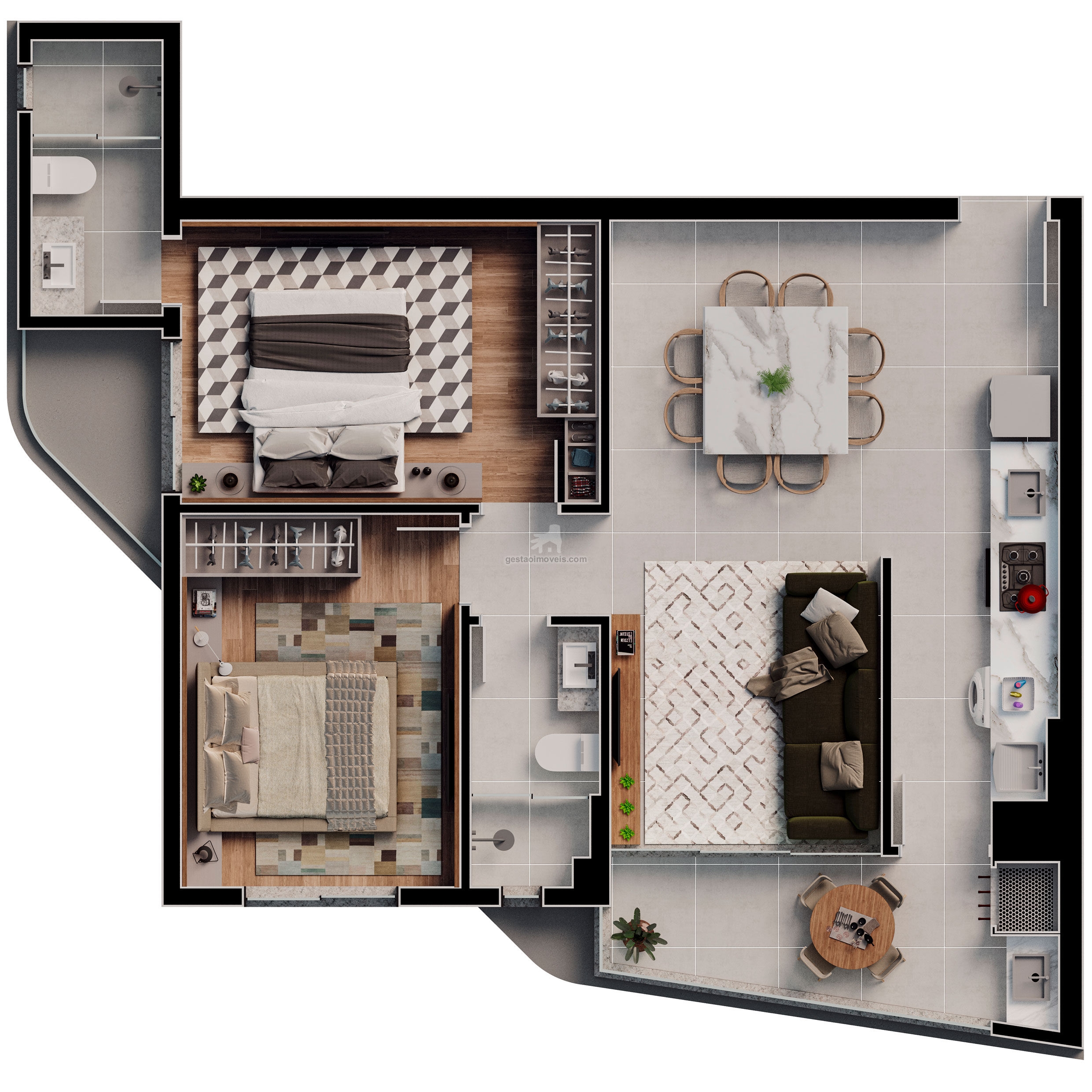 Apartamento, 2 quartos, 72 m² - Foto 12